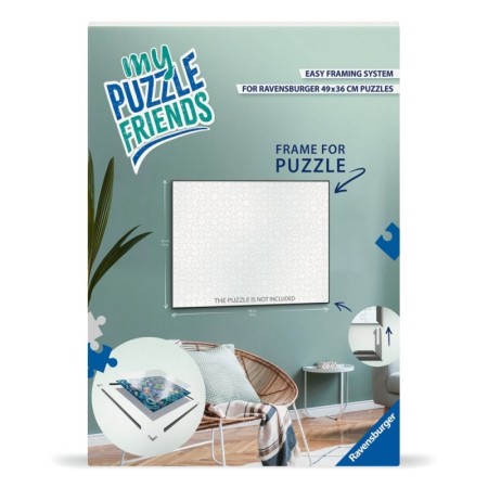 Rama alba pentru puzzle de 500 de piese 49 x 36 cm